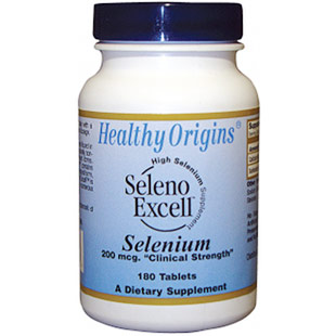 Seleno Excell Selenium, 200 mcg, 180 Tablets, Healthy Origins