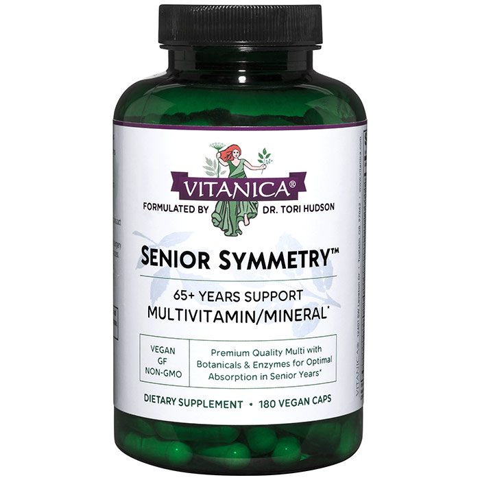 Senior Symmetry, 65+ Multivitamin, 180 Vegetarian Capsules, Vitanica