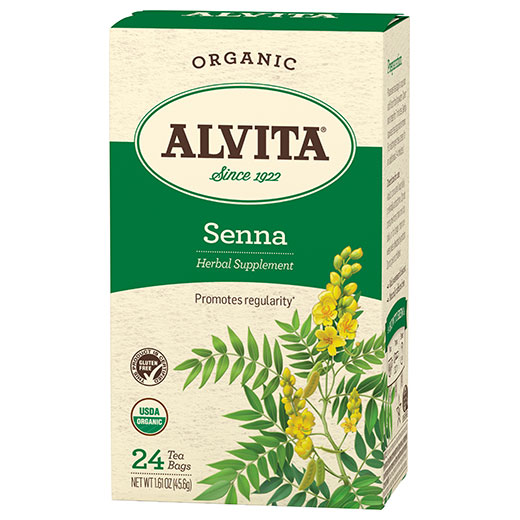 Senna Leaf Tea Organic, 24 Tea Bags, Alvita Tea