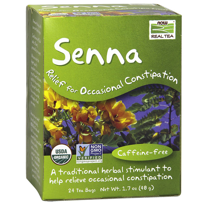 Senna Tea, Organic, 24 Tea Bags, NOW Foods
