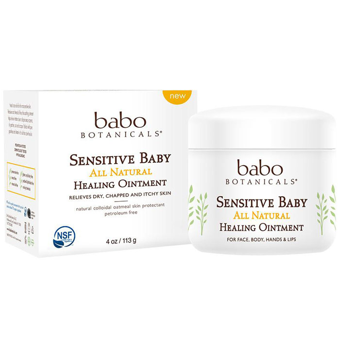 Sensitive Baby All Natural Healing Ointment, 4 oz, Babo Botanicals