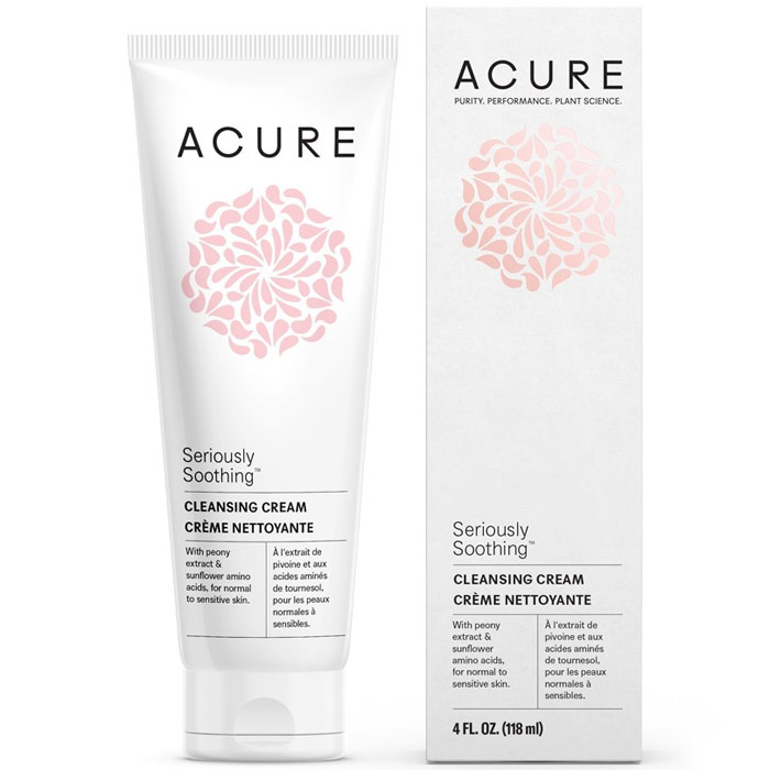 Acure Seriously Soothing Facial Cleansing Cream, 4 oz