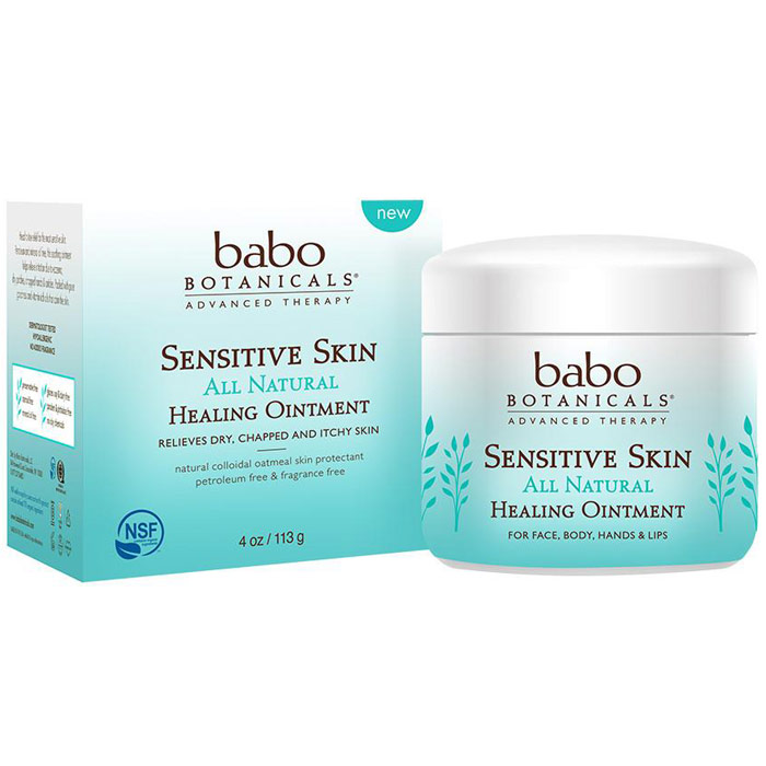Sensitive Skin All Natural Healing Ointment, 4 oz, Babo Botanicals