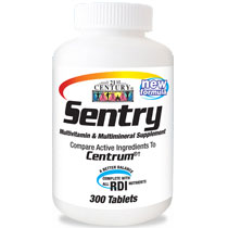 Sentry Complete Multivitamins 300 Tablets, 21st Century Health Care