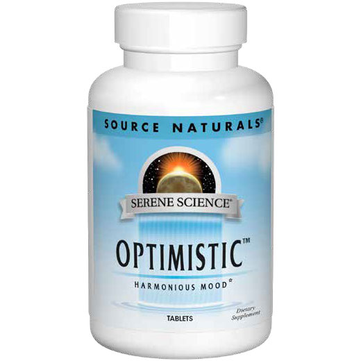 Serene Science Optimistic, Mood Health Supplement, 30 Tablets, Source Naturals