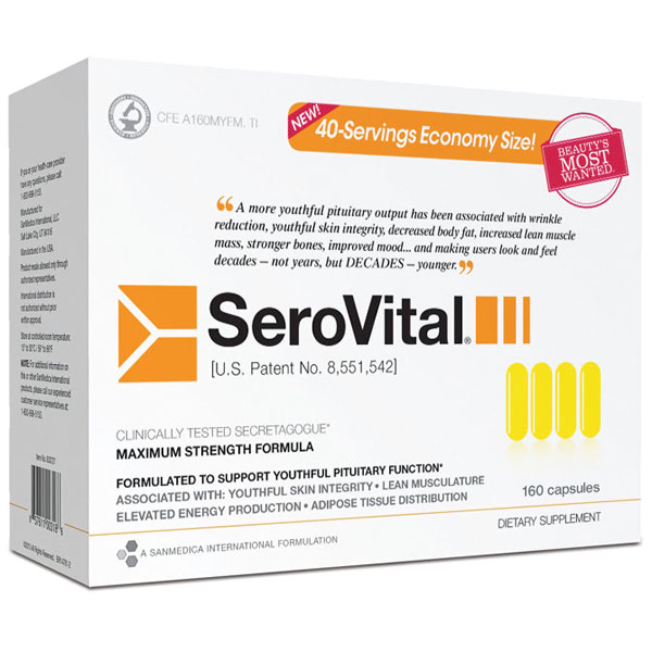 SeroVital, Anti-Aging Supplement, Maximum Strength Formula, 160 Capsules