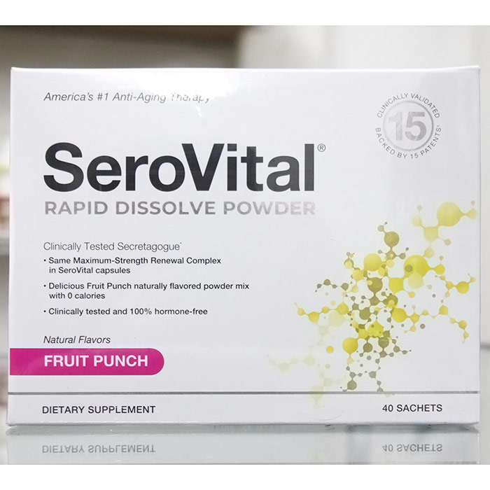 SeroVital Rapid Dissolve Powder, Fruit Punch, 40 Sachets