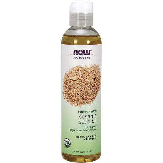 Sesame Seed Oil, Organic, 8 oz, NOW Foods