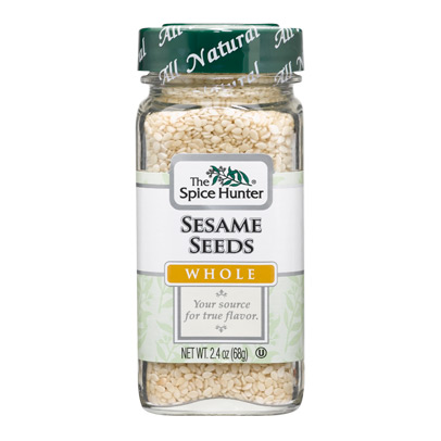 Sesame Seeds, Whole, 2.4 oz x 6 Bottles, Spice Hunter