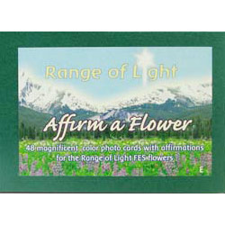 Affirm a Flower, Set of Range of Light Flower Cards - English, 48 pc, Flower Essence Services