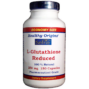 Setria, L-Glutathione Reduced, 250 mg, 150 Capsules, Healthy Origins