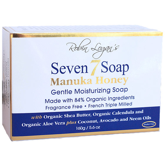 Seven 7 Soap Triple Milled Manuka Honey Moisturizing Soap, 5.6 oz, Seven Cream