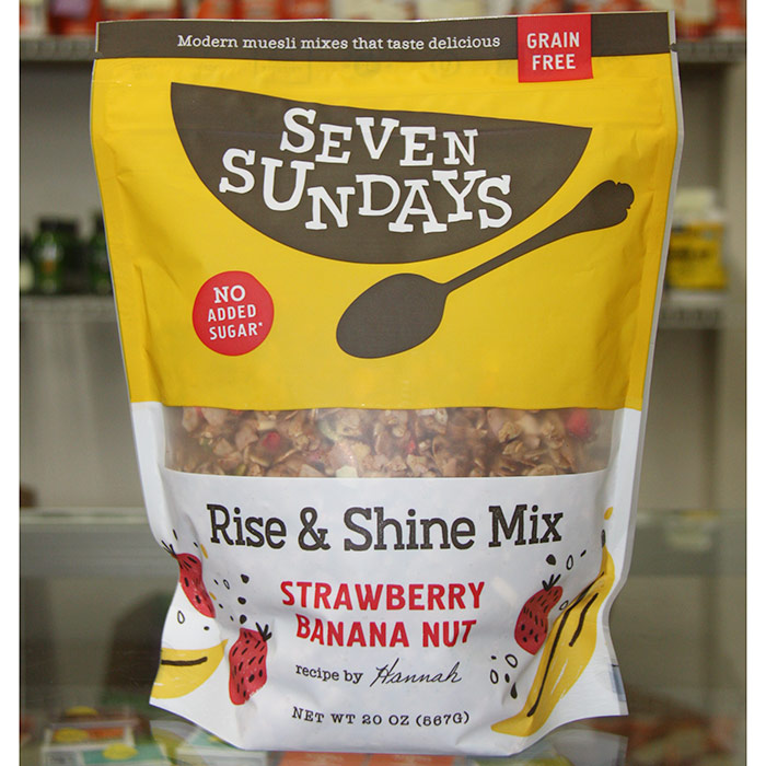 Seven Sundays Rise & Shine Grain Free Mix, Strawberry Banana Nut, 20 oz (567 g)