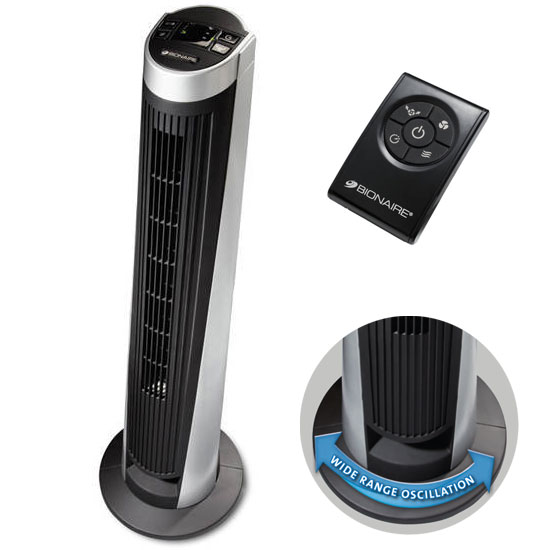 Bionaire Tower Fan, Wide Angle Oscillation