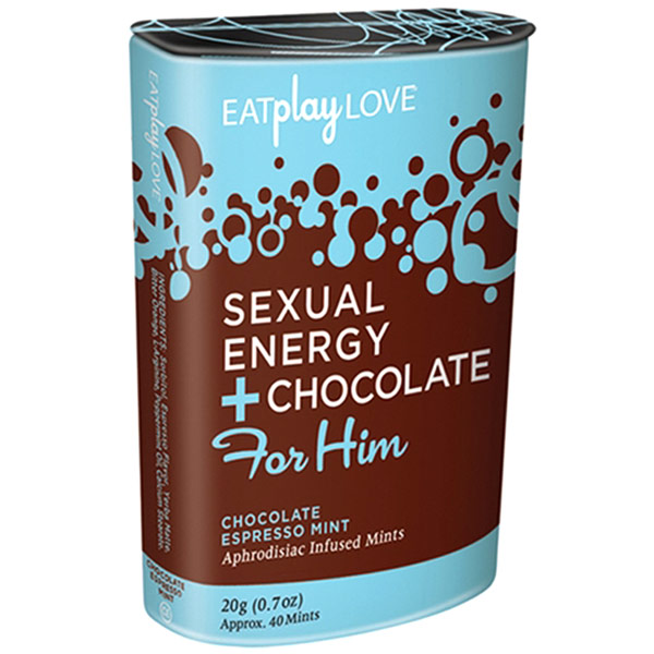 Eat Play Love Sexual Energy + Chocolate for Him, Espresso Mints, 20 g, Icon Brands Inc