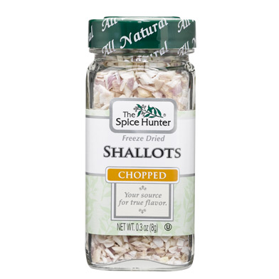 Shallots, Freeze-Dried, Chopped, 0.3 oz x 6 Bottles, Spice Hunter