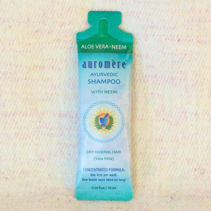 Ayurvedic Aloe Vera-Neem Shampoo, Trial Size, 25 ml, Auromere