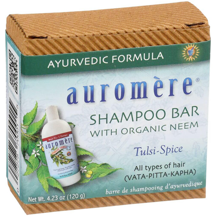 Ayurvedic Shampoo Bar, with Organic Neem, 4.85 oz, Auromere