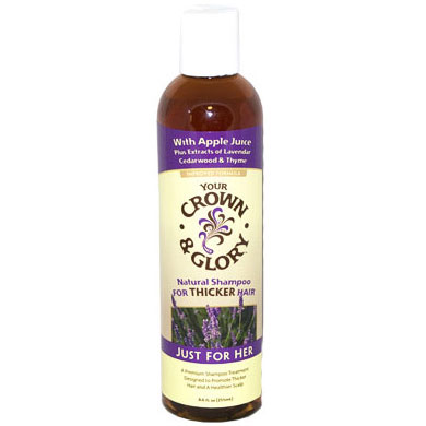 Your Crown & Glory Shampoo for Thicker Hair, Just For Her, 8.6 oz, Your Crown & Glory