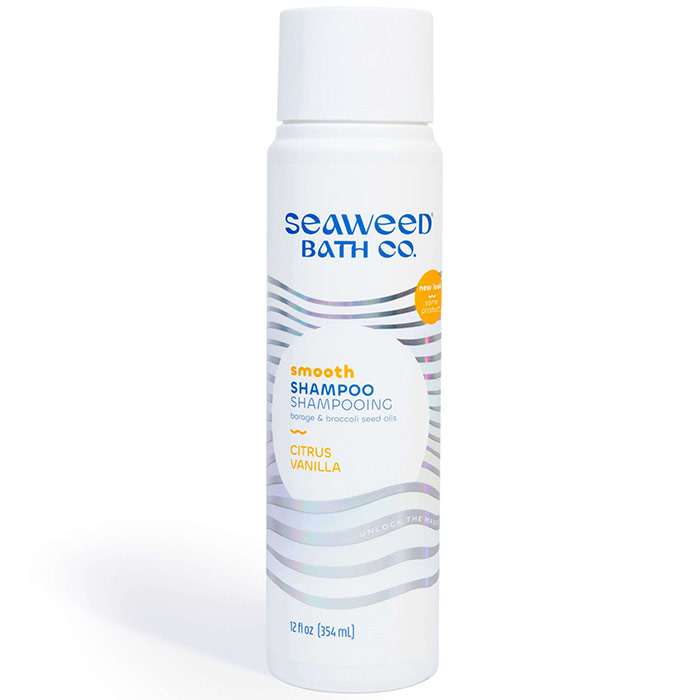 Hair Shampoo, Smoothing Argan - Citrus Vanilla, 12 oz, The Seaweed Bath Co.