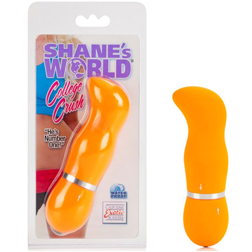 Shanes World College Crush Vibrator, Orange, California Exotic Novelties