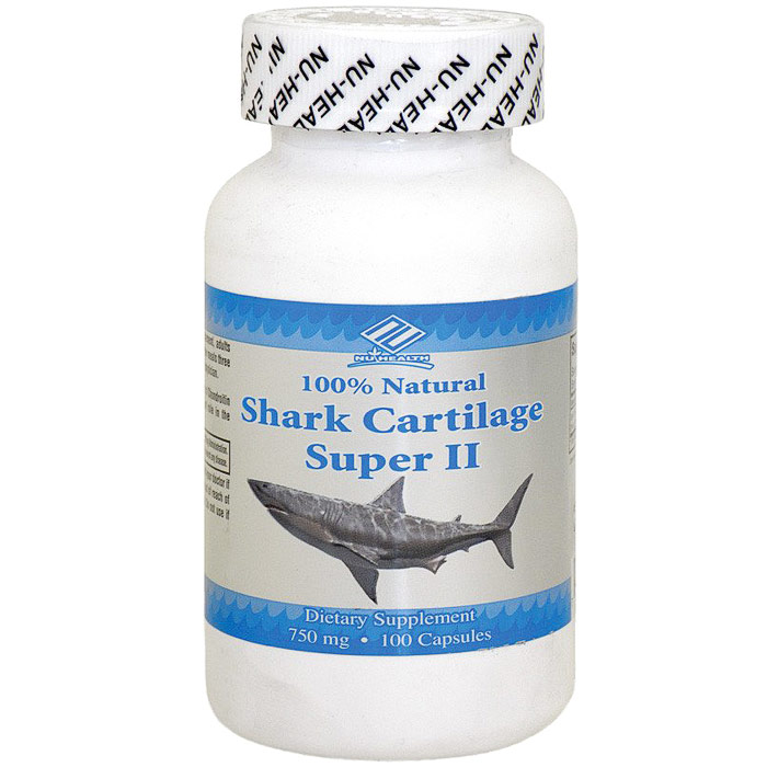 Shark Cartilage 750 mg, 100 Capsules, Nu Health