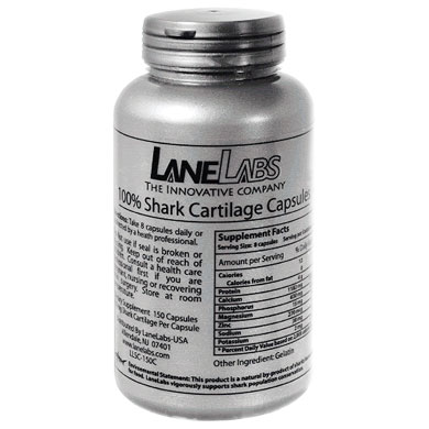 Lane Labs Shark Cartilage 750 mg, 150 Capsules, Lane Labs