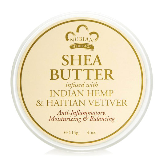 Shea Butter, Infused with Indian Hemp & Haitian Vetiver, 4 oz, Nubian Heritage