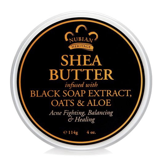 Shea Butter, Infused with Oats & Aloe, Black Soap Extract, 4 oz, Nubian Heritage