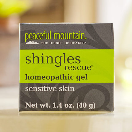 Peaceful Mountain Shingles Rescue Homeopathic Gel for Sensitive Skin, 1.4 oz, Peaceful Mountain