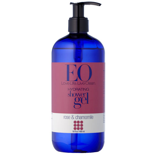 EO Products Shower Gel Rose & Chamomile, 16 oz, EO Products