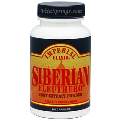 Siberian Eleuthero 2500 mg 100 caps from Imperial Elixir Ginseng