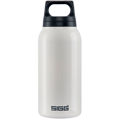 SIGG Thermo Classic Water Bottle with Tea Filter - White, 0.3 Liter