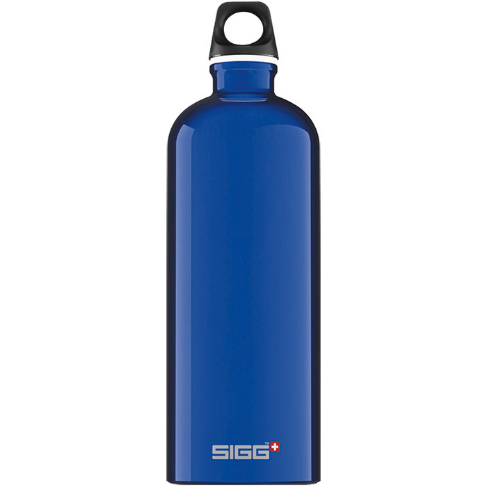 SIGG Traveler Water Bottle - Dark Blue, 1 Liter