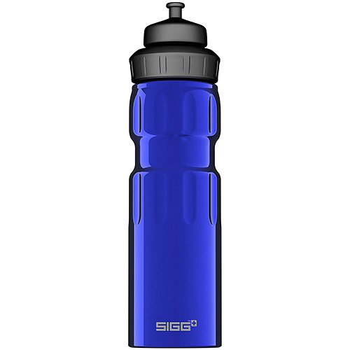 SIGG Wide Mouth Sports Water Bottle - Dark Blue, 0.75 Liter