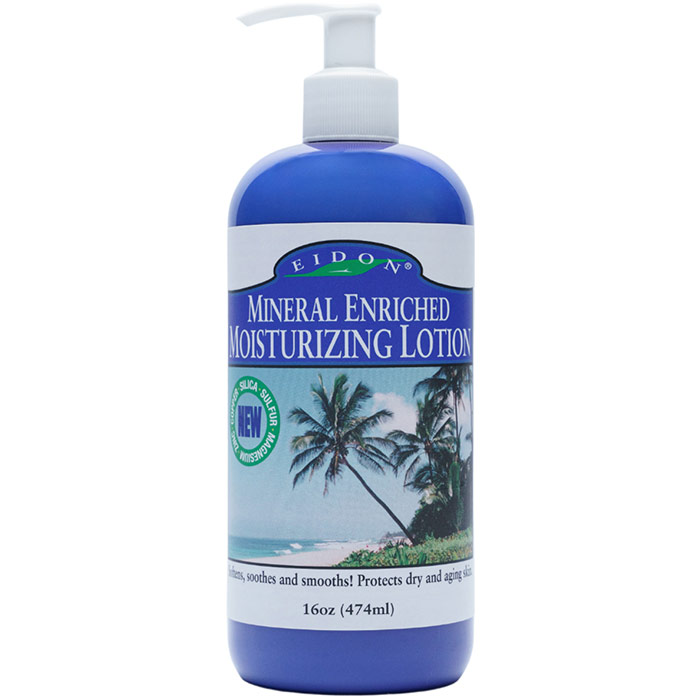 Silica Moisterizing Body Lotion, 16 oz, Eidon Ionic Minerals