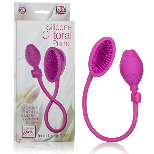 Silicone Clitoral Pump With Teasing Ticklers - Pink, California Exotic Novelties