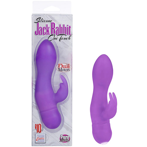 Silicone Jack Rabbit One Touch Vibe, Purple, California Exotic Novelties