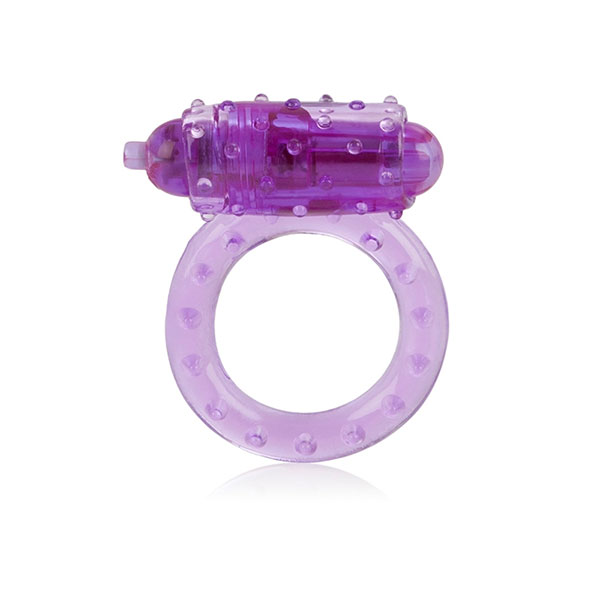 One Touch, Slim Cock Ring - Purple Nubby, Stretchy Enhancer, California Exotic Novelties
