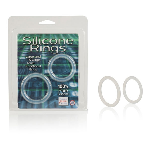 Silicone Rings - Large & X-Large, Cock Rings Set, California Exotic Novelties