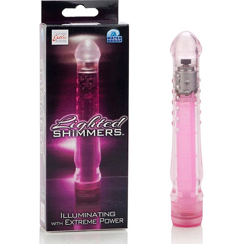 Lighted Shimmers LED Gliders Massager - Pink, California Exotic Novelties