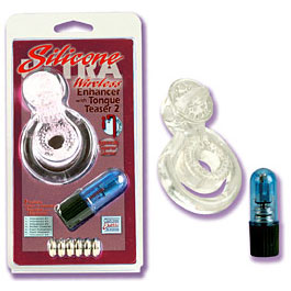 California Exotic Novelties Silicone Ultra Wireless Enhancer - Double Ring, California Exotic Novelties