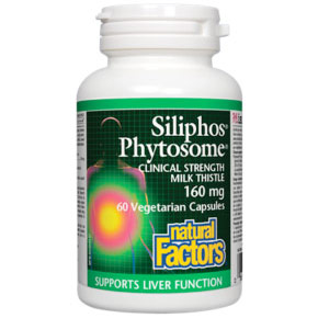 Siliphos Phytosome Clinical Strength Milk Thistle 160 mg, 60 Vegetarian Capsules, Natural Factors