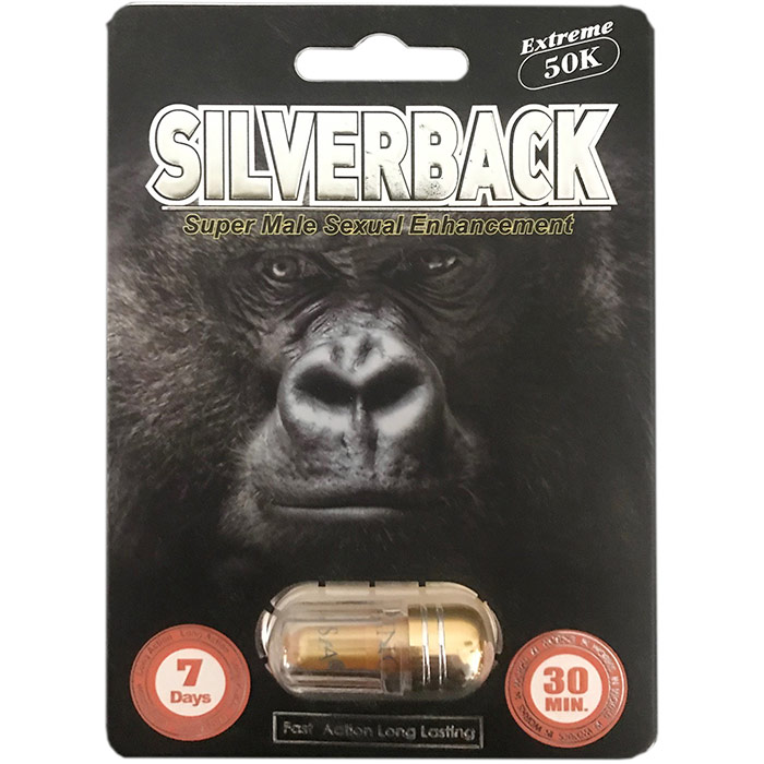 Silverback Extreme 50K, Super Male Sexual Enhancement, 1 Capsule