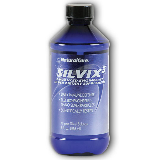 NaturalCare Silvix3, Purified Silver, 8 oz liquid from NaturalCare