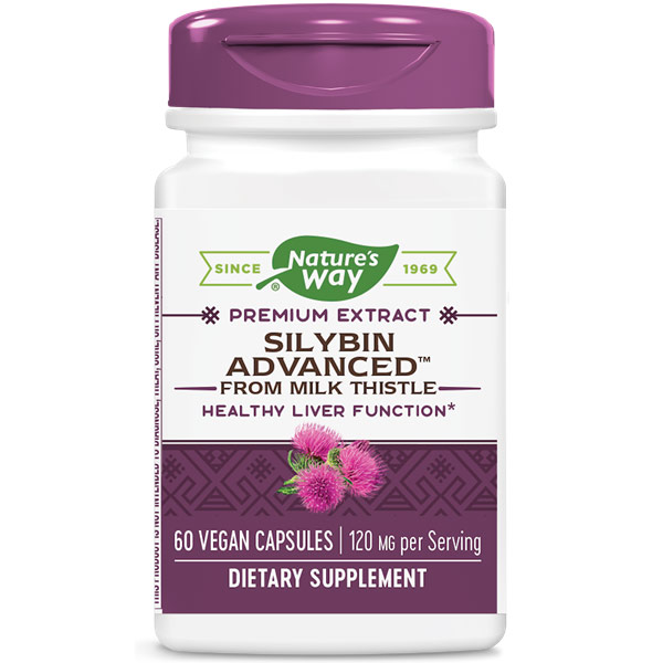 Silybin Advanced from Milk Thistle, 60 Veg Capsules, Enzymatic Therapy