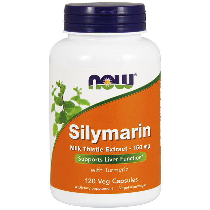 Silymarin Milk Thistle Extract 150 mg, Value Size, 120 Veg Capsules, NOW Foods