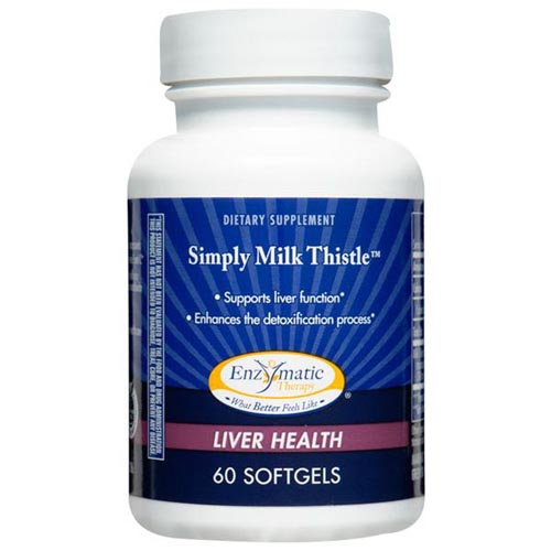Enzymatic Therapy Simply Milk Thistle , 60 Softgels, Enzymatic Therapy