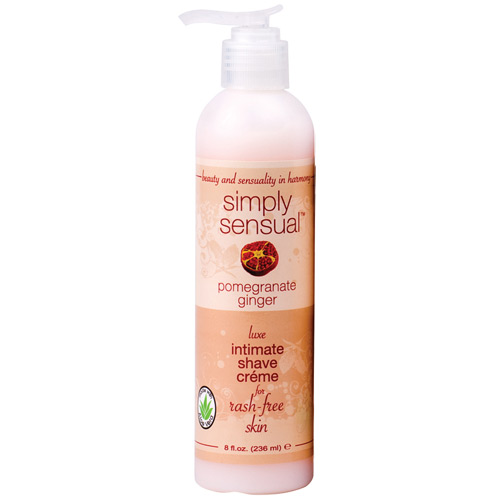 Classic Erotica Simply Sensual Luxe Intimate Shave Creme, Pomegranate Ginger, 8 oz, Classic Erotica