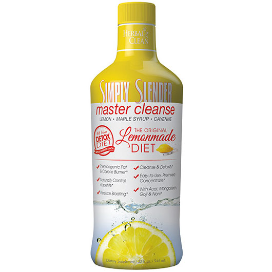 Simply Slender Lemonmade Diet, 32 oz, Herbal Clean Detox